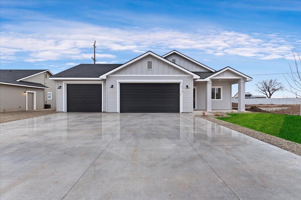Newly built home in the Old's Ferry subdivision in Weiser, Idaho